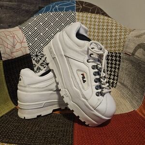 Fila PlatformWedge Sneaker White 8.5